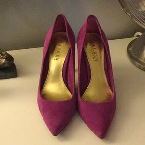 Ralph Lauren Fushia heel